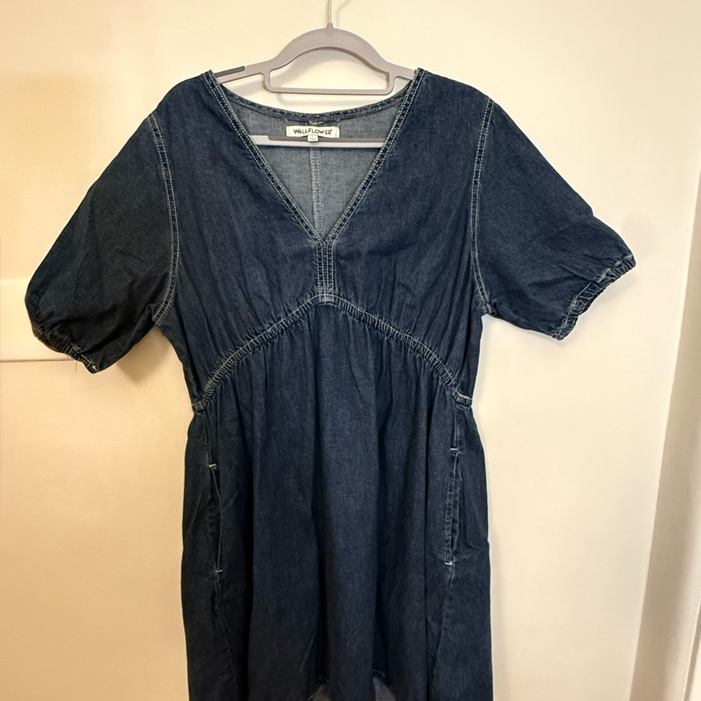 Wallflower Denim Bohemian Mini Dress